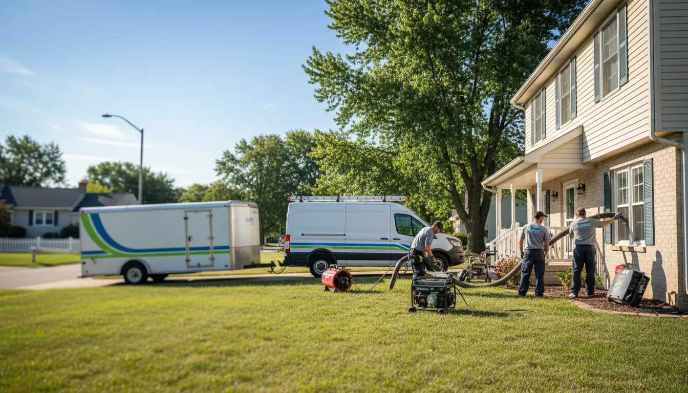 Flooded Basement Restoration And Cleanup With Repair in Sheffield, IL near me